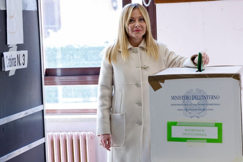 Image for Exit polls suggest Italy's Meloni has narrowly lost justice referendum vote