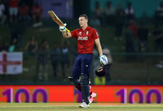 Image for Cricket-Brook ton leads England to nervy win over Pakistan and T20 World Cup semis
