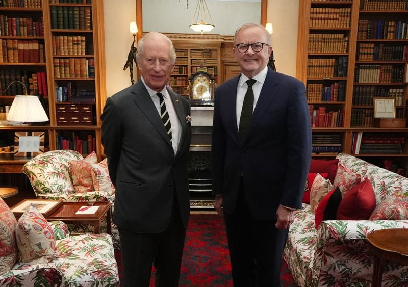 Image for Australia PM says he did not raise republic question in meeting with King Charles