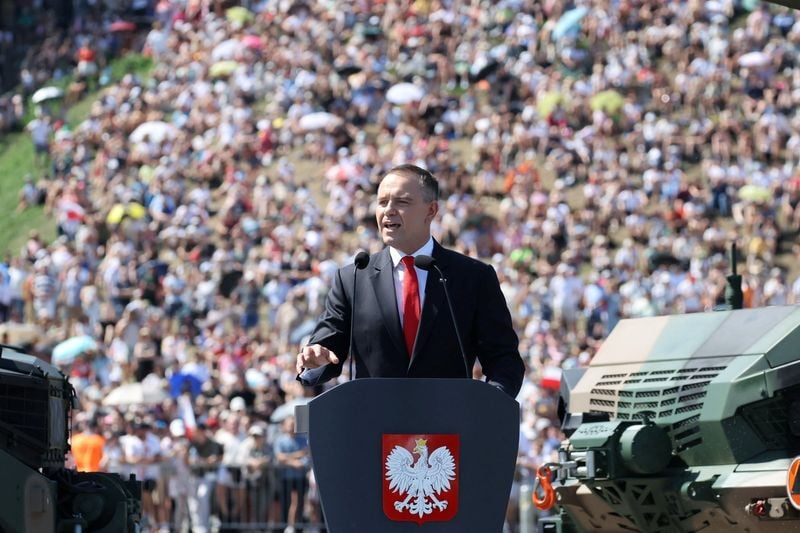 Image for Polish president shows off military hardware, sees Russia 'floundering' in Ukraine