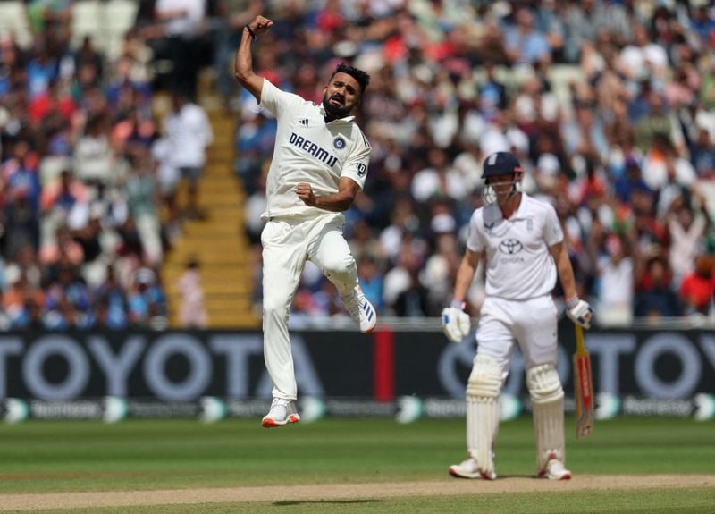 Image for Cricket-Deep bags six as India crush England to seal historic Edgbaston win