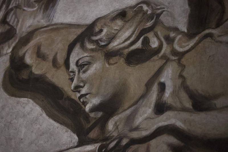 Image for 'Angel Meloni' scrubbed off Rome church painting on priest's orders