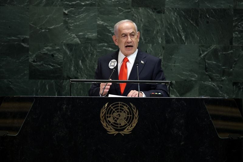 Image for Netanyahu condemns support for Palestinian state at UN after scores walk out