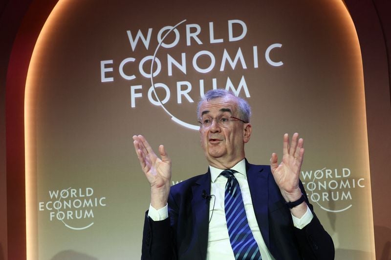 Image for French central bank head says budget plan goes in right direction