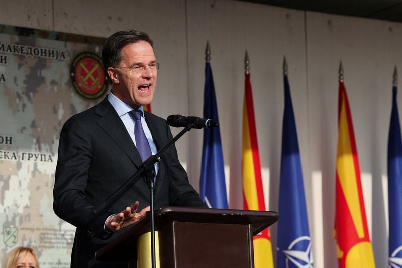 Image for Exclusive-NATO allies will keep supporting Ukraine despite situation in Iran, Rutte says