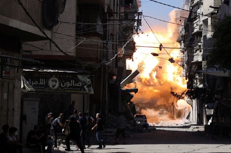 Image for Israeli military spokesperson issues evacuation warning for residents in Gaza City