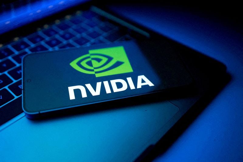 Image for Nvidia's PE sinks to seven-year low as war and AI angst weigh
