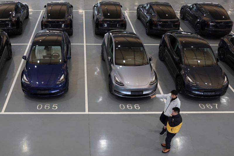 Image for Tesla's September China-made EV sales rise 2.8% year on year
