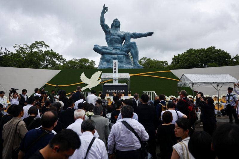 Image for Nagasaki mayor warns of nuclear war as city marks 80 years since A-bomb