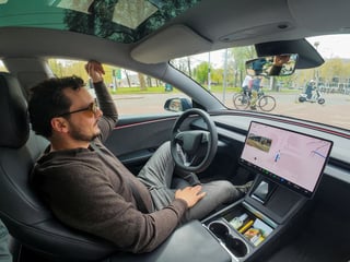 Image for Inside one of Amsterdam's first supervised self-driving Teslas