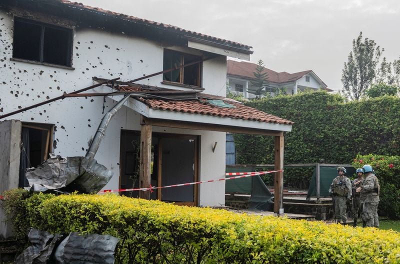 Image for Drones hit east Congo's biggest city, killing French aid worker, rebels and UN say