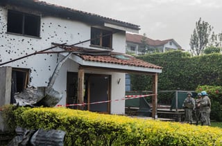 Image for Drones hit east Congo's biggest city, killing French aid worker, rebels and UN say