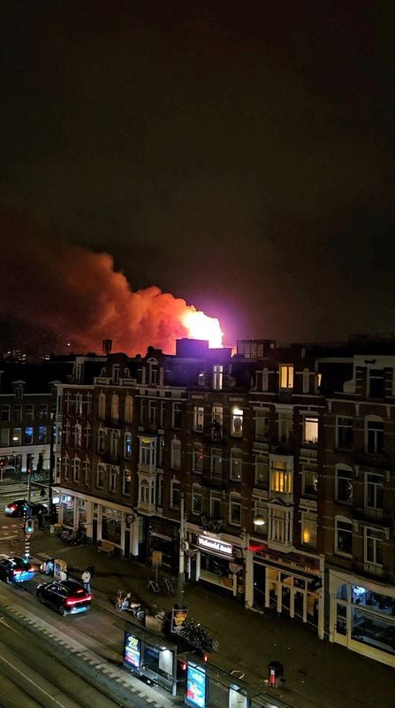 Image for Fireworks accidents kill two in the Netherlands; fire destroys historic Amsterdam church