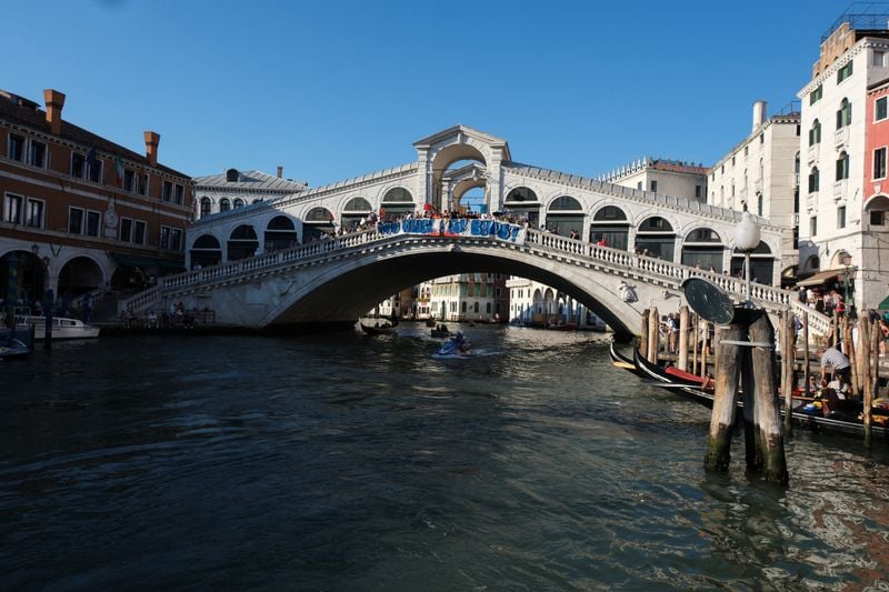 Image for Venice protests target Bezos over mounting grievances