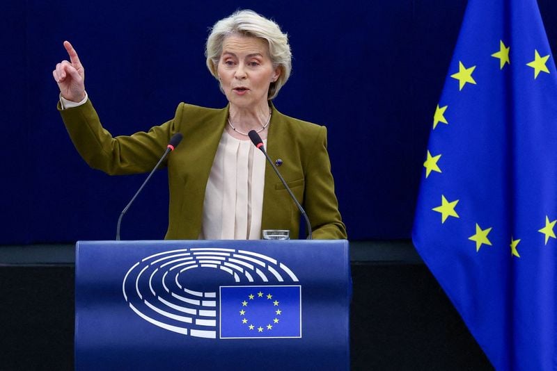Image for EU's von der Leyen says she welcomes Trump's Gaza peace proposal