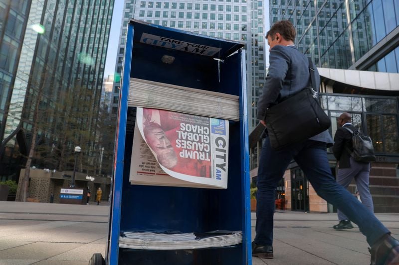 Image for British blue chips fall despite Trump tariff ruling