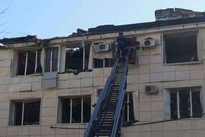 Image for Russian drones kill four in Ukraine, damage key infrastructure and maternity hospital