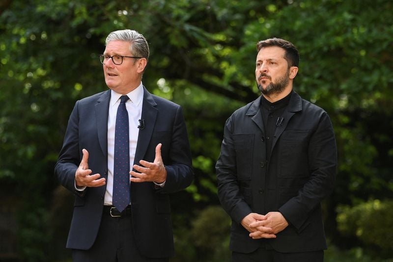 Image for Zelenskiy discussed war, Russia with UK's Starmer