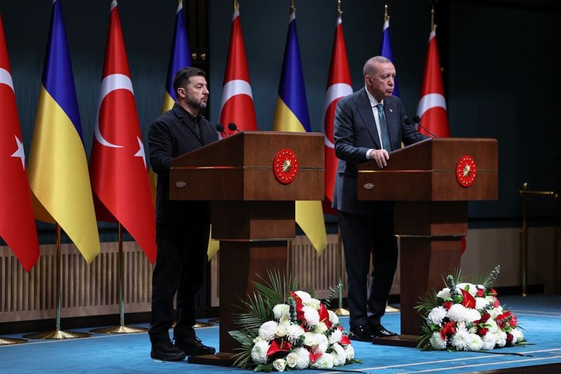 Image for Zelenskiy arrives in Istanbul for talks with Erdogan