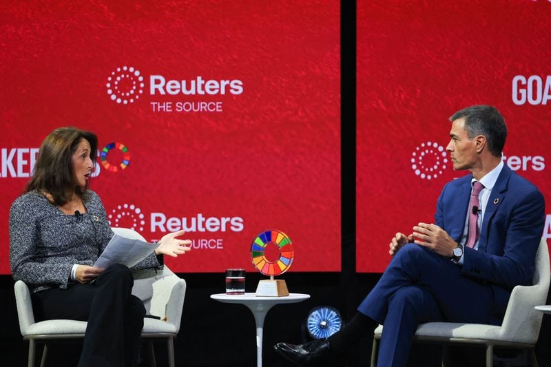 Image for West sends wrong message with health funding cuts, defense spending increases-Spain's Sanchez