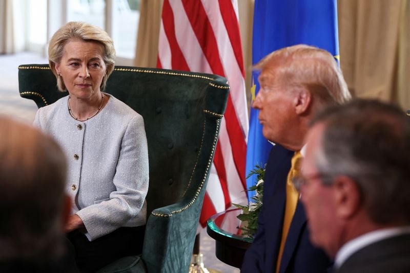 Image for EU's von der Leyen: 15% the 'best we could get'