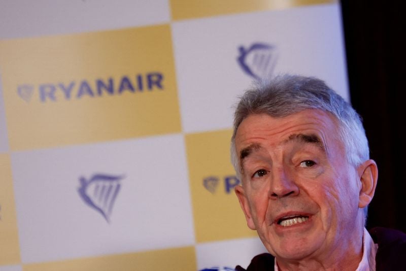 Image for Ryanair's O'Leary sees surge in Easter bookings to Europe due to Middle East war