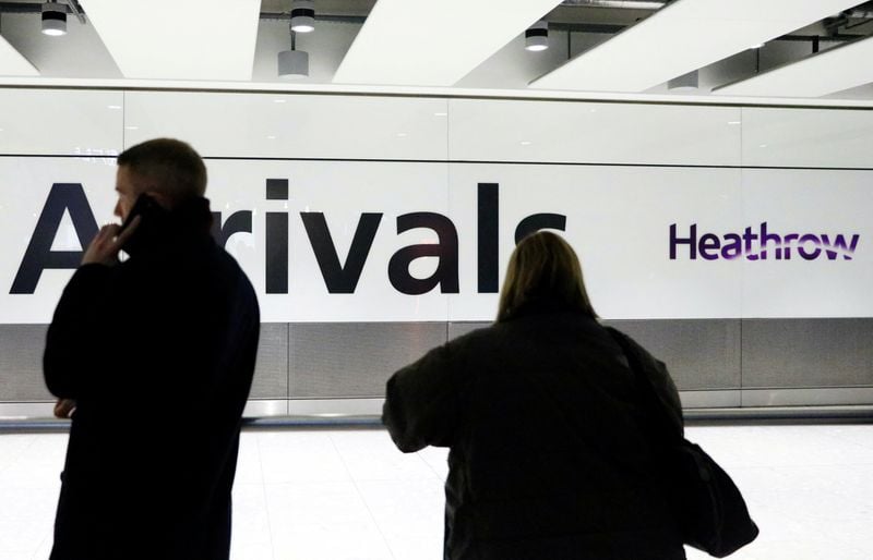 Image for Britain's Heathrow Airport website goes back online after being down