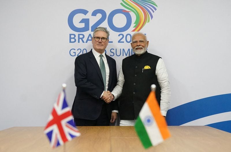 Image for India, UK to sign free trade deal during Modi's visit, cut tariffs on whisky, garments
