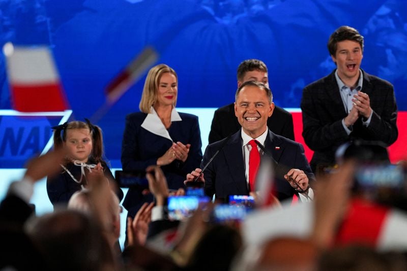Image for Polish eurosceptic Nawrocki expected to win presidential vote, news website Onet says