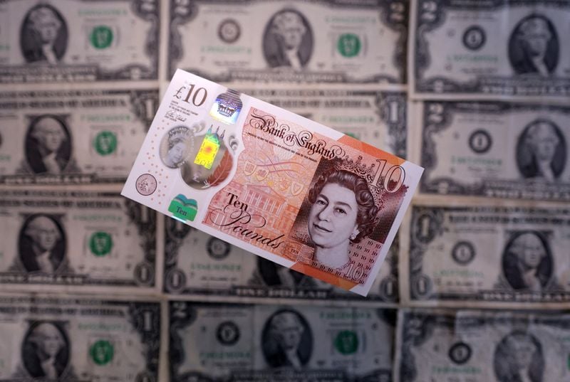 Image for Sterling climbs versus dollar, on track for weekly rise