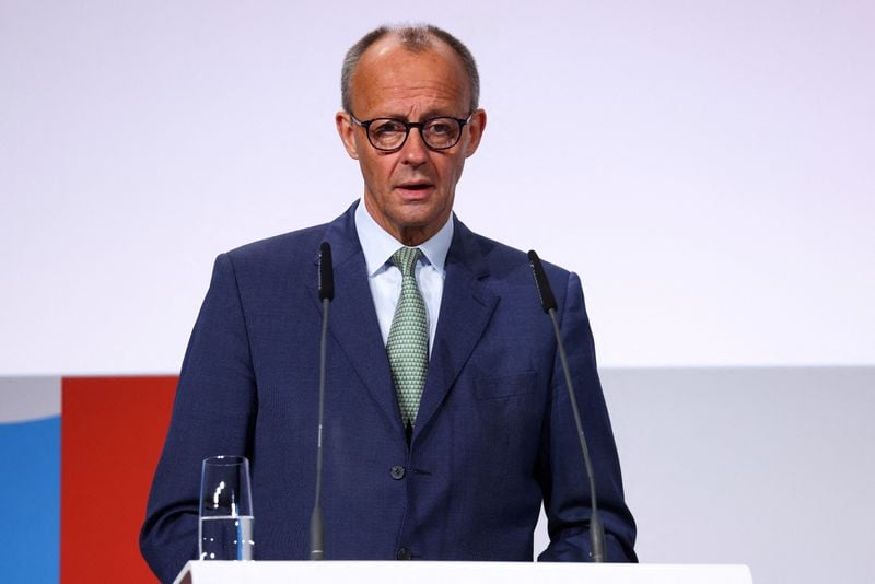 Image for Trump, Germany's Merz build ties in friendly meeting on Ukraine and trade