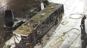 Image for At least six people die in bus fire in Switzerland, local police say
