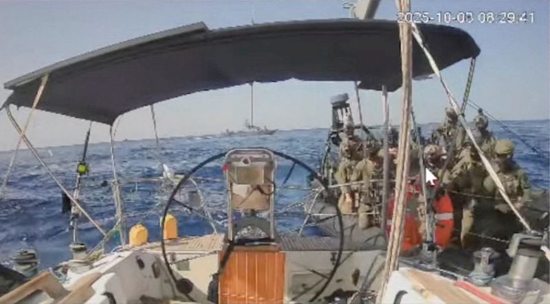 Image for Israeli military intercepts final aid boat as new flotilla sails to Gaza