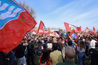 Image for ASML employees join walkout, unions urge management to reconsider job cuts