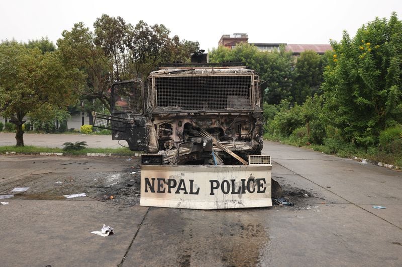 Image for Soldiers guard Nepal's parliament, patrol streets after two days of deadly protests