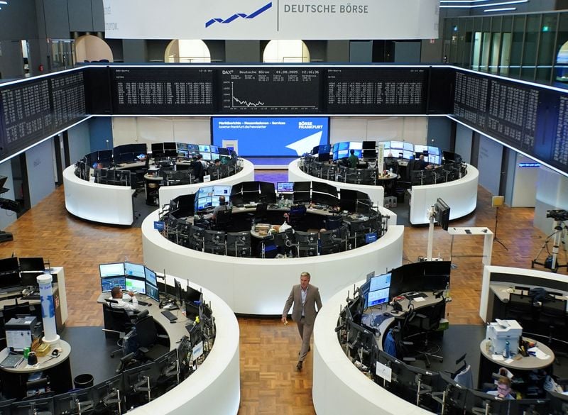 Image for European shares rebound after Friday's selloff, Swiss stocks fall