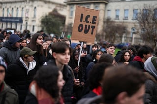 Image for Olympics-Protesters rally in Milan against US ICE presence, school closures ahead of opening ceremony