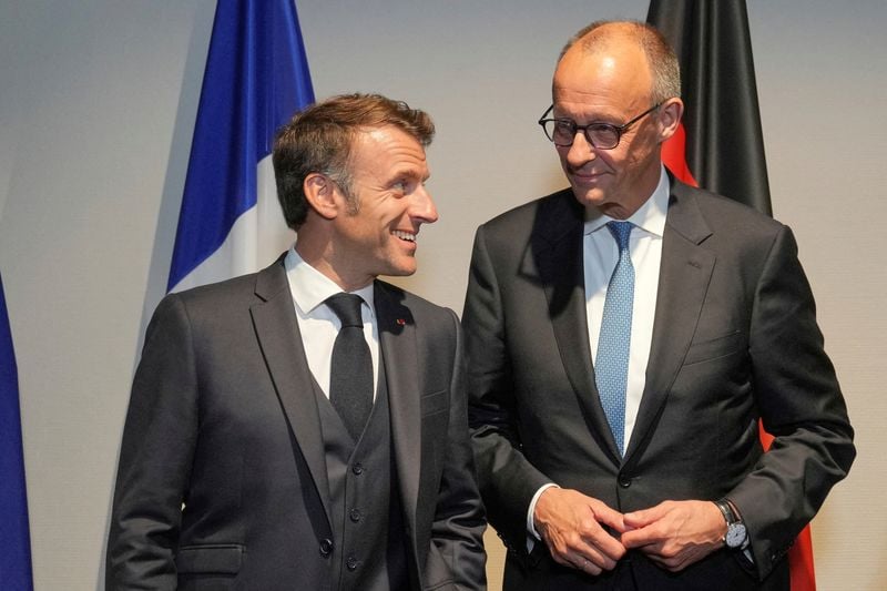 Image for Tariffs and conflicts loom large over Merz and Macron's working dinner