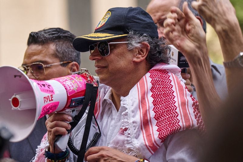 Image for US to revoke Colombian president's visa over comments at pro-Palestinian gathering