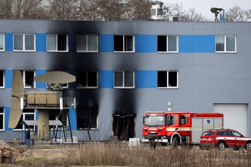 Image for Czech police say three suspects detained over arson attack at Pardubice facility