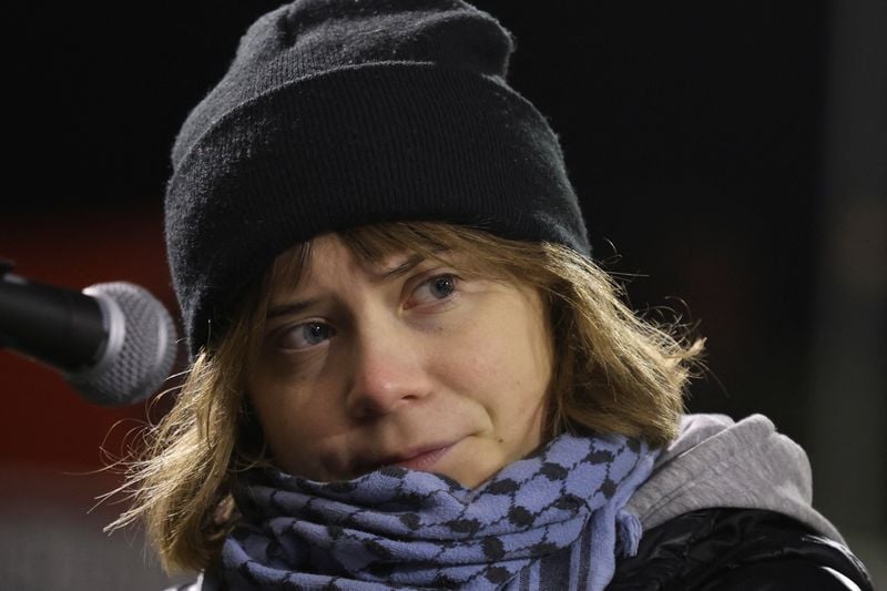 Image for Greta Thunberg released from custody after arrest at UK pro-Palestinian protest