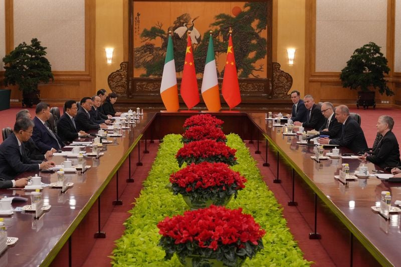 Image for China's premier pledges deeper cooperation as Irish PM pushes on beef and dairy