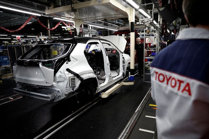 Image for Toyota's global sales hit May record, but production dips