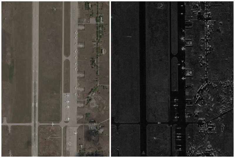 Image for Analysis-Satellite imagery shows Ukraine attack destroyed and damaged Russian bombers
