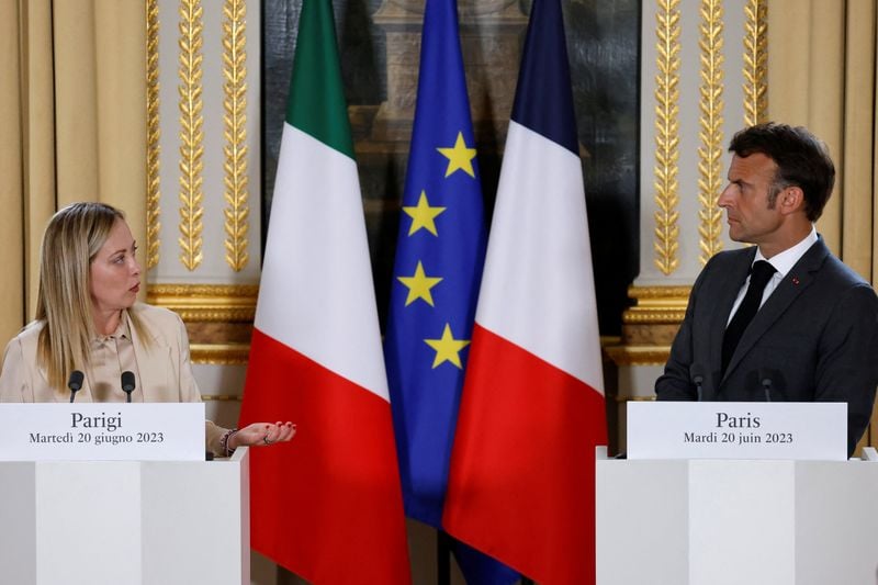 Image for Macron to visit Meloni after rivalry creates tension on Ukraine, trade