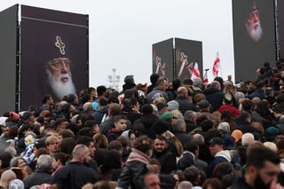 Image for Orthodox Georgians bid final farewell to longstanding patriarch