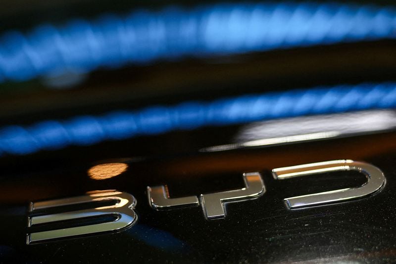 Image for China's BYD confident of reaching 1.5 million unit overseas sales in 2026