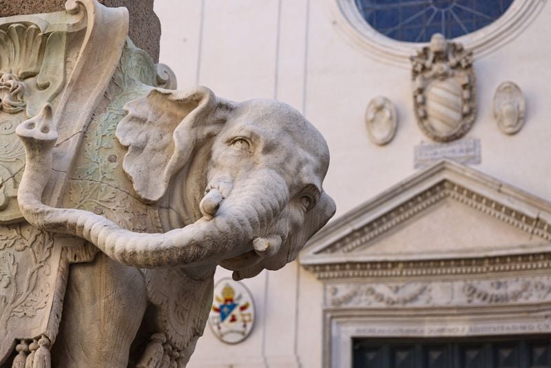 Image for Tusk snapped off famed Bernini statue in Rome square