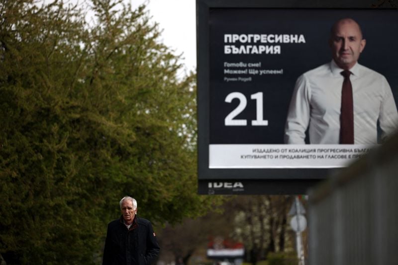 Image for Bulgaria's pro-Russian former president leads election race on anti-graft ticket