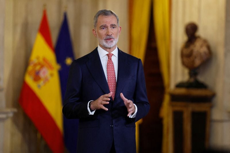 Image for Spain's king makes rare acknowledgement of country's colonial abuses